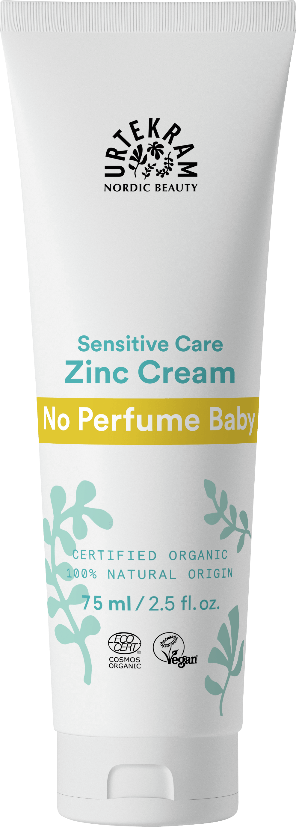 Urtekram Baby zinkcrème parfumvrij 75ml