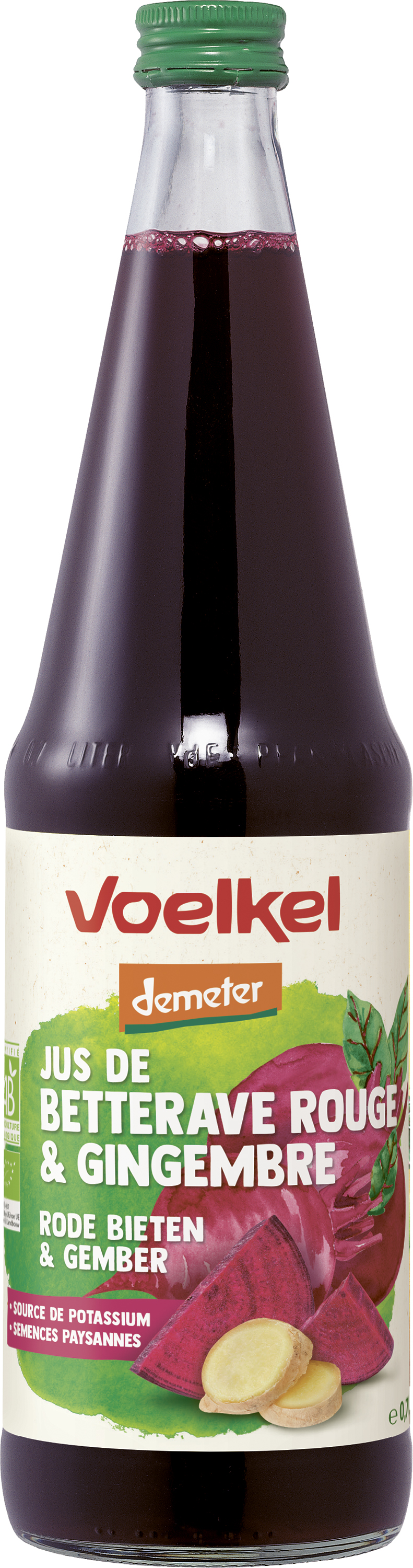 Voelkel Rode biet & gembersap bio demeter 700ml