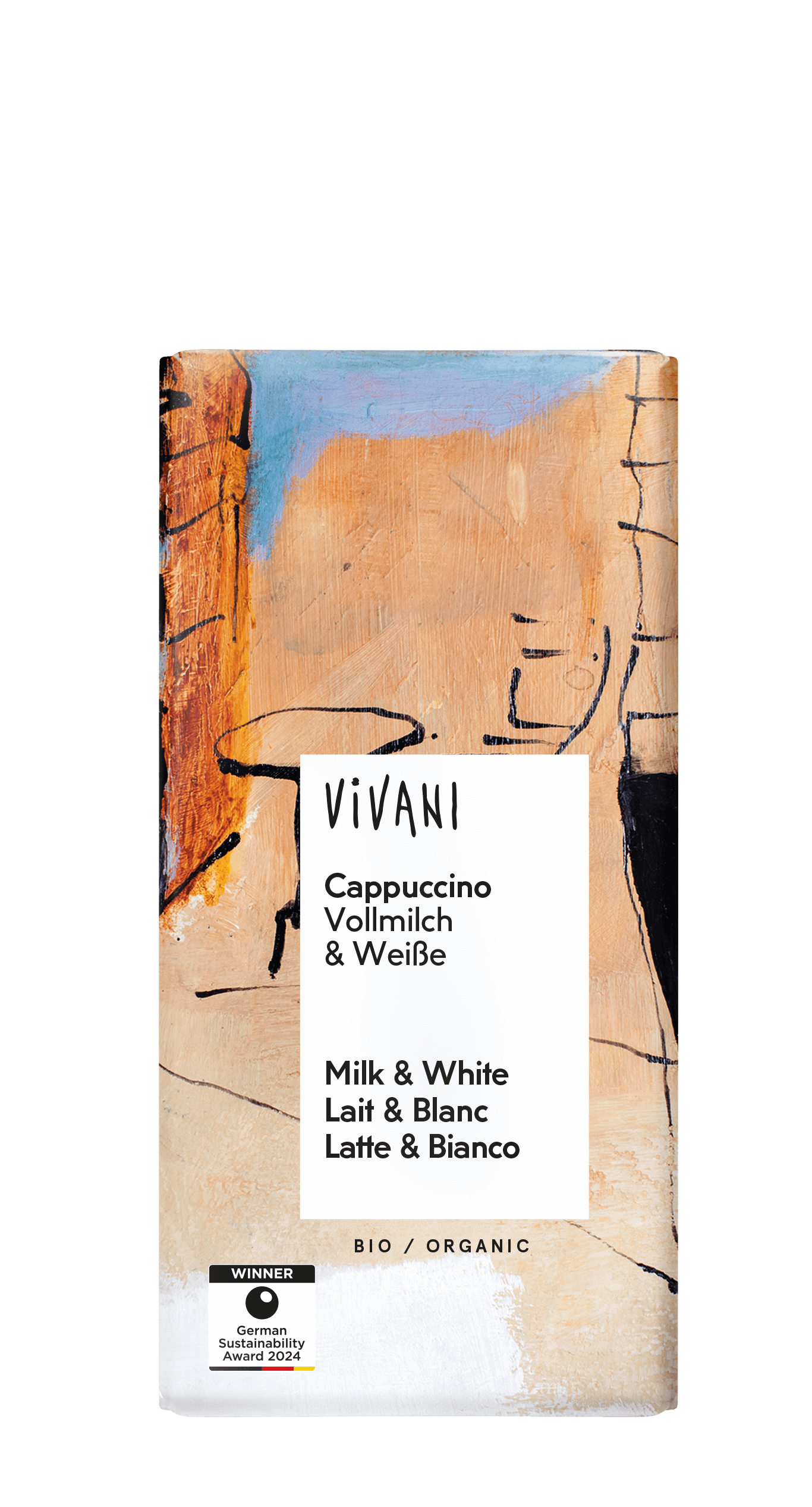 Vivani Chocolade melk cappuccino bio 100g