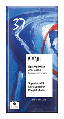 Vivani Chocolade melk 37% Santo Domingo bio 100g