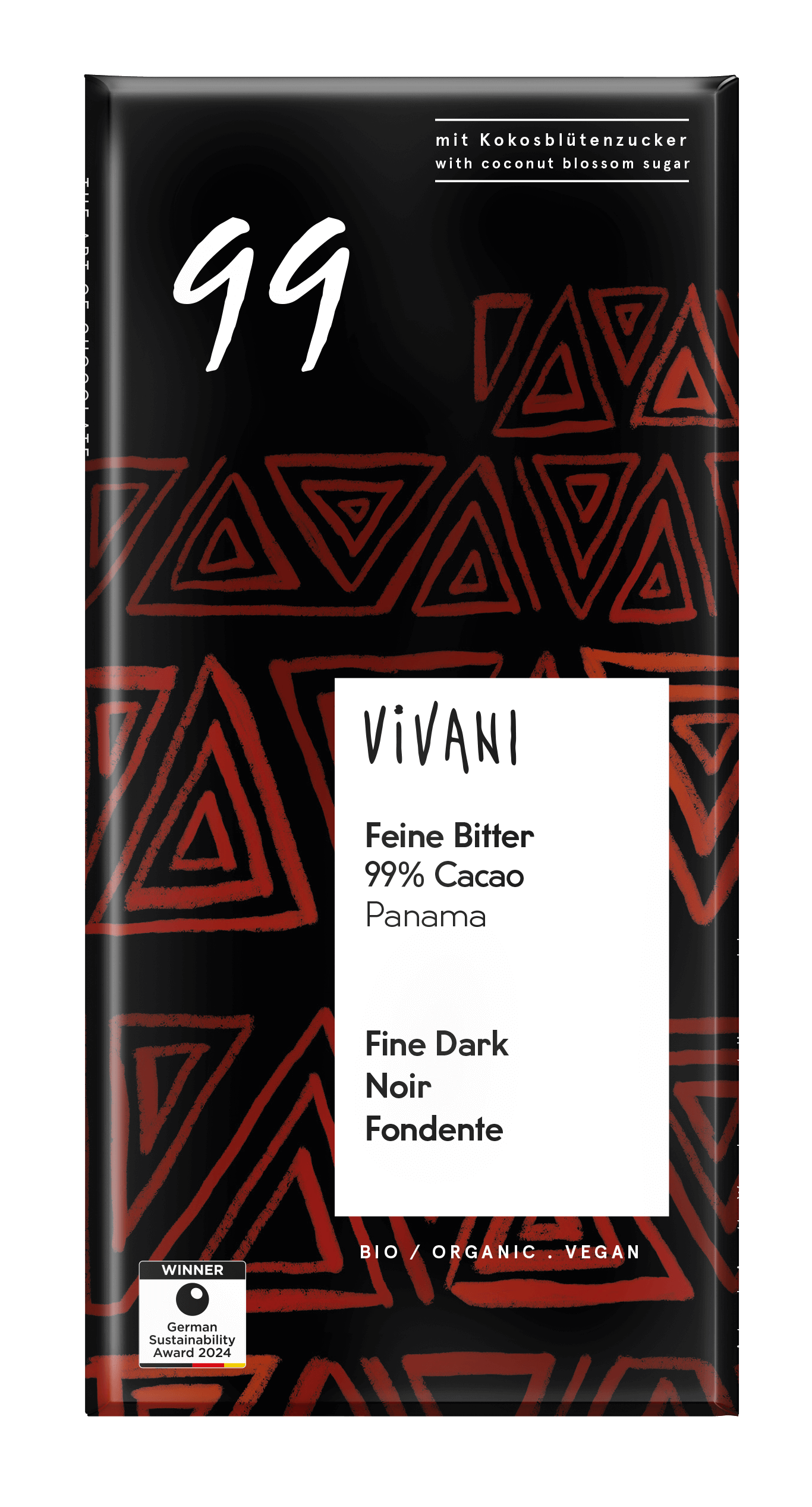 Vivani Chocolade puur 99% Panama bio 80g