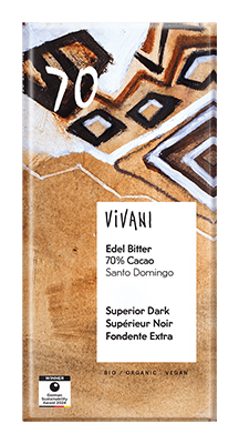 Vivani Chocolade puur 70% Santo Domingo bio 100g