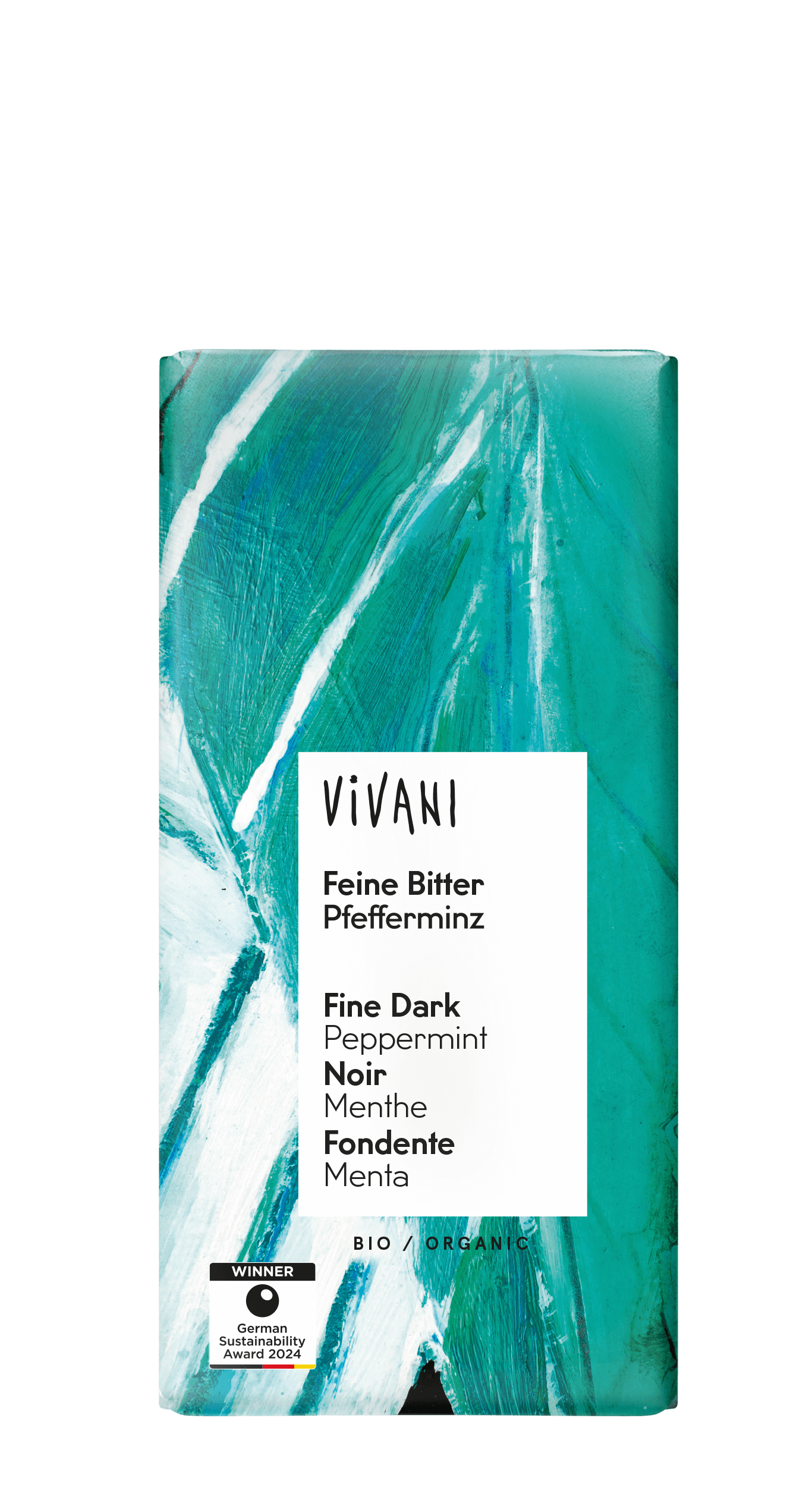 Vivani Chocolade puur pepermunt bio 100g