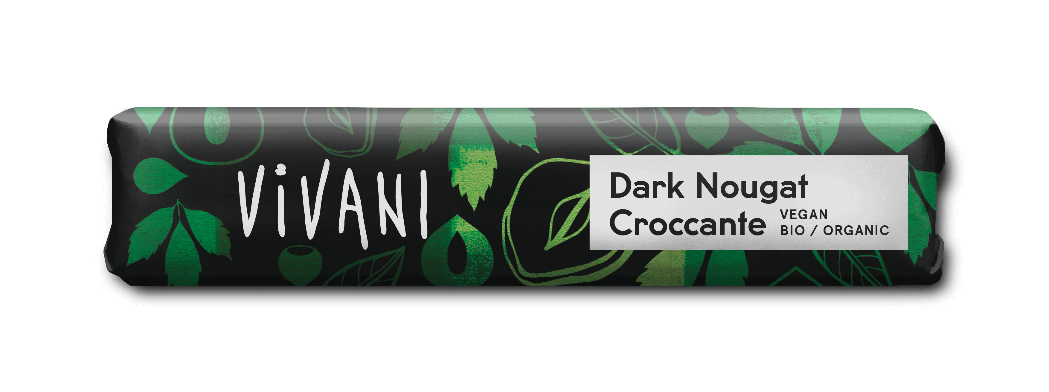Vivani Dark nougat croccante reep bio 35g