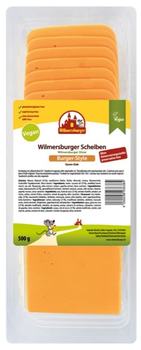Wilmersburger sneetjes cheddar (Queen-style) 500g