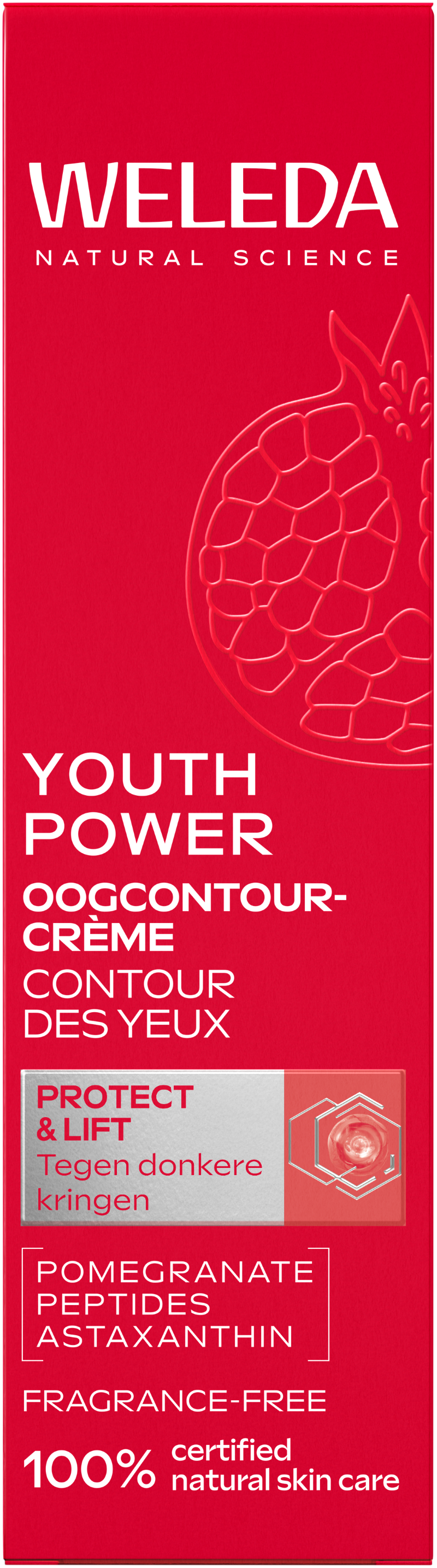 Weleda Youth power oogcontourcrème granaatappel astaxanthine 12ml
