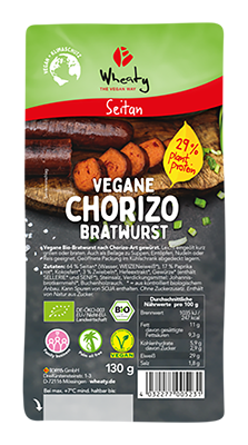 Wheaty Chorizo worst vegan bio 130g
