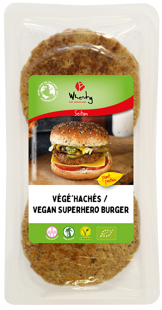 Wheaty Superhero burger vegan bio 180g