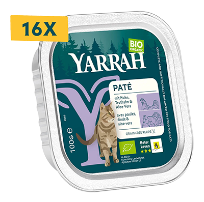 Yarrah Kat paté kalkoen & aloe vera bio 100g