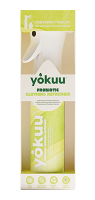 Yokuu Kledij opfrisser - startkit (1 parel + 1 spray)