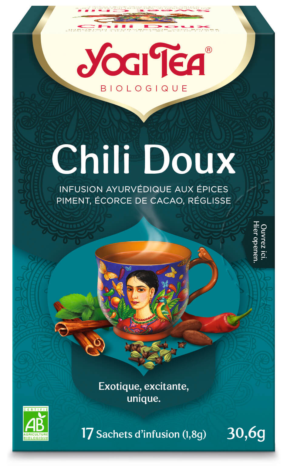 Yogi thee Sweet chili bio 17 builtjes