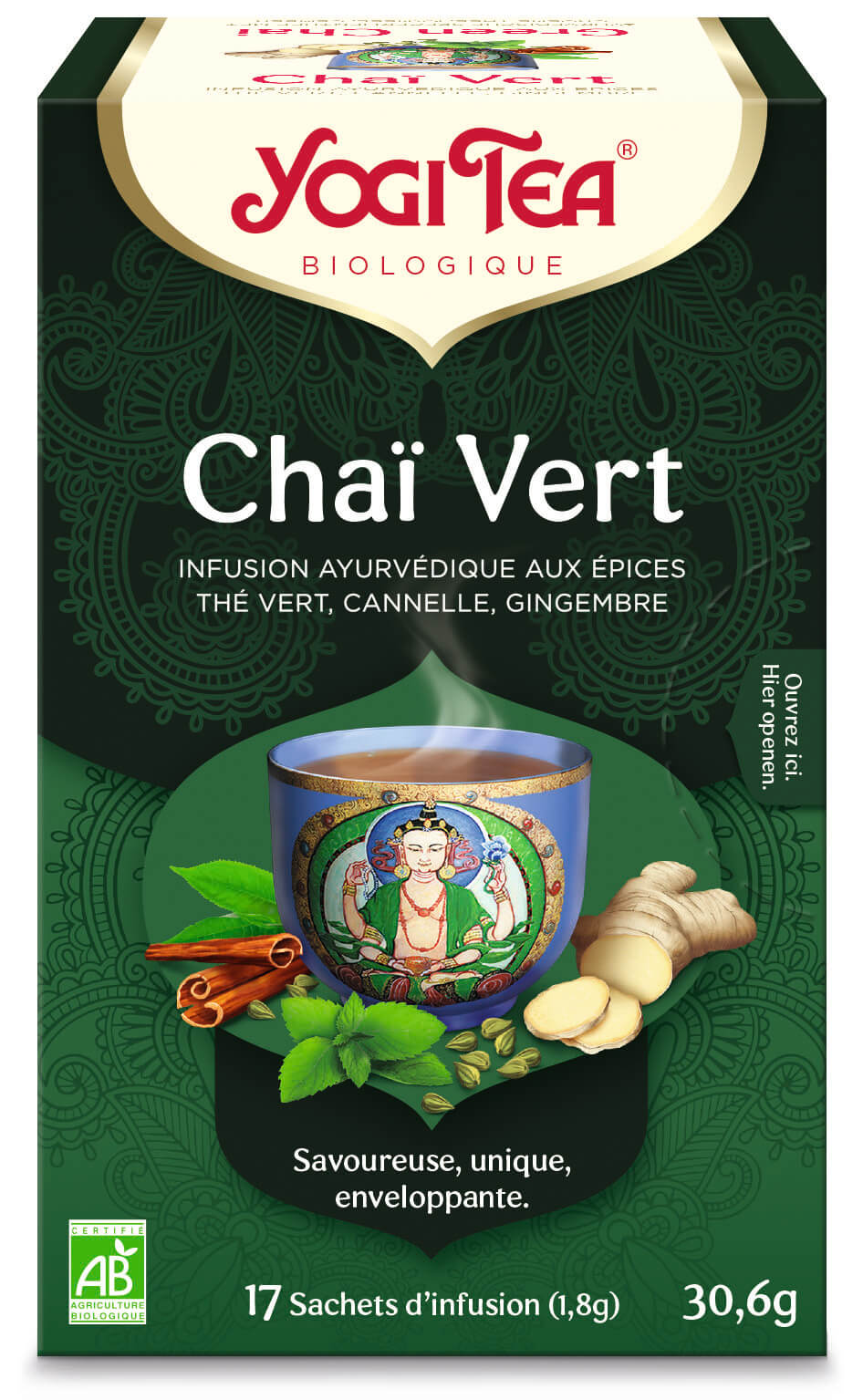 Yogi thee Green chai bio 17 builtjes