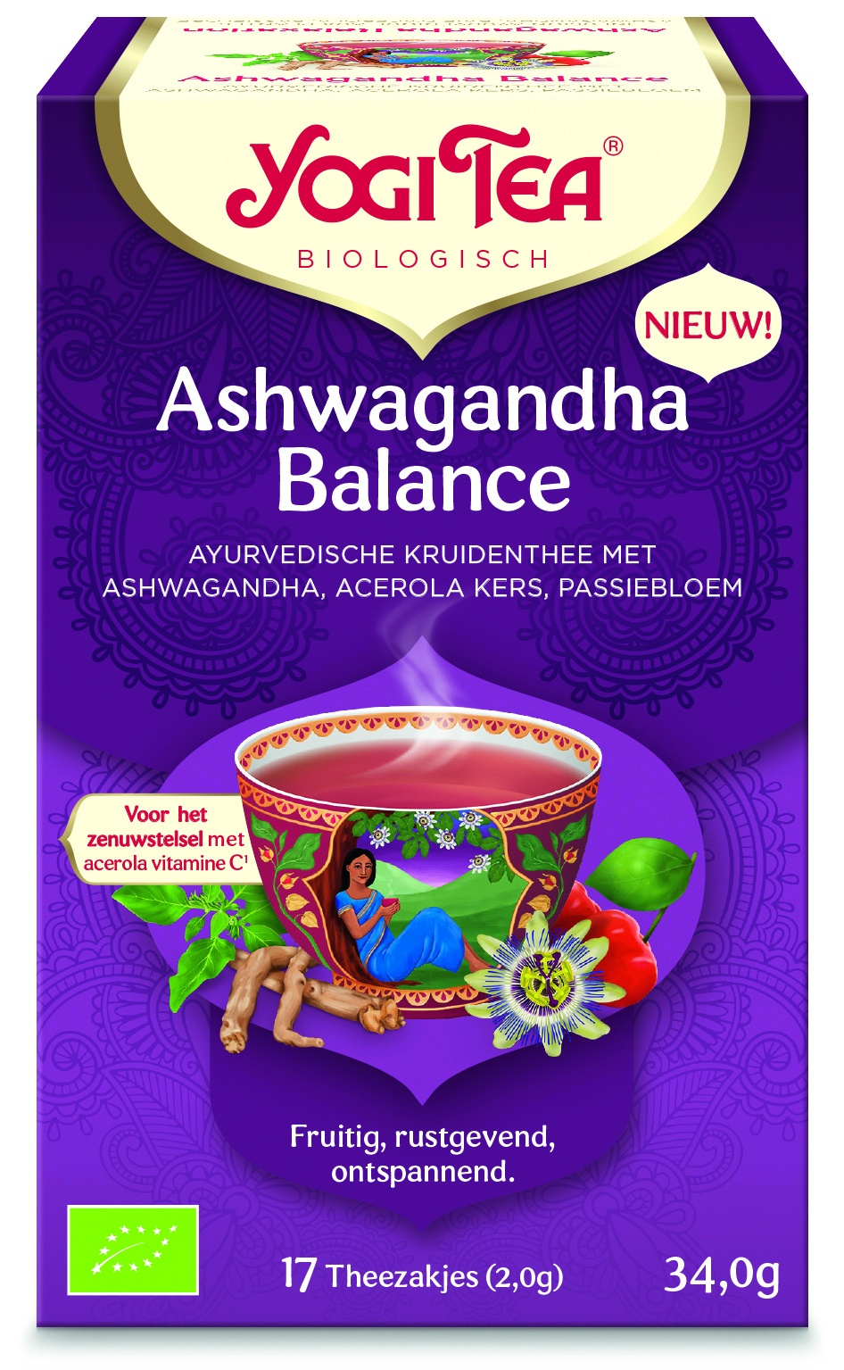 Yogi thee Ashwagandha balance bio 17 builtjes