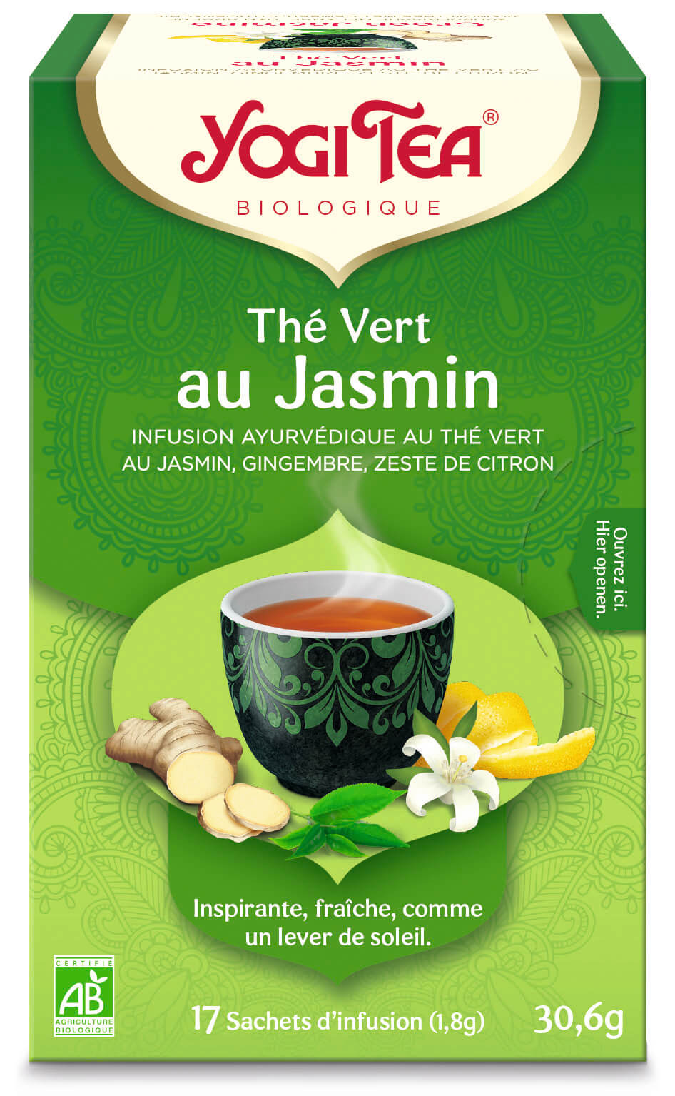 Yogi thee Green jasmin bio 17 builtjes