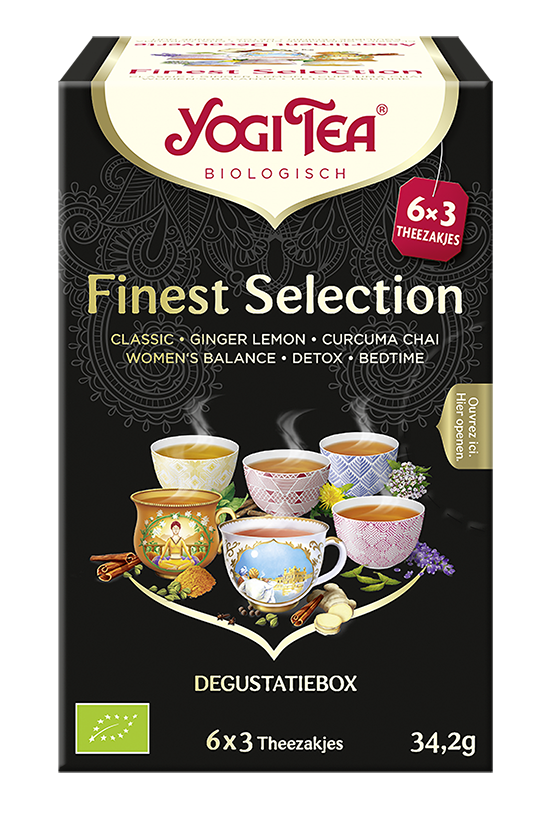 Yogi Finest selection thee bio 18 builtjes (3x6soorten)