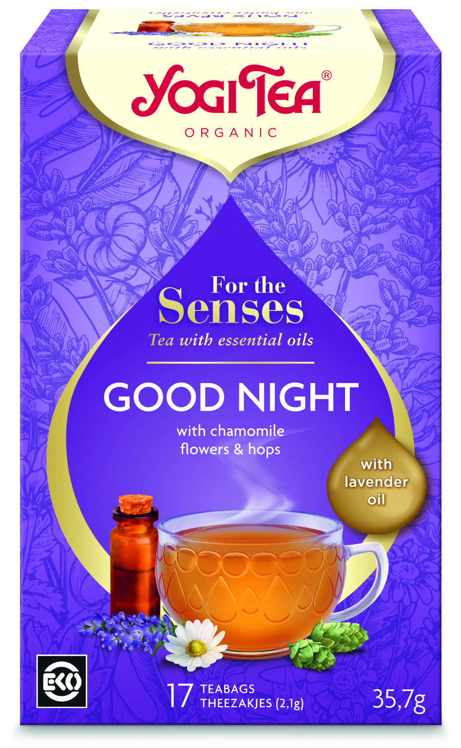Yogi thee For the Senses Good night bio 17 builtjes